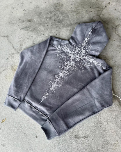 Bestickter Kapuzenpullover (KOSTENLOSER VERSAND）
