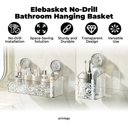 No-Drill Bathroom Hanging Basket | LAST DAY OF SALE!