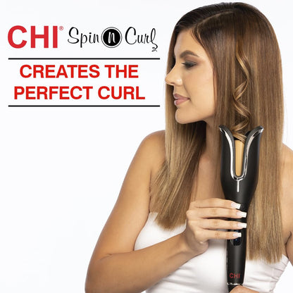 CHI Spin N Curl Curling Iron: Effortless Healthy & Shiny Curls and Waves | FINAL DAY OF SALE!