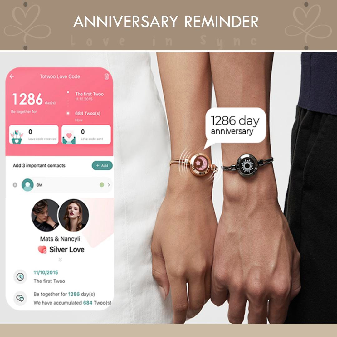 Smart Bracelet for Couples with Touch Light and Vibration (2 units) | FINAL DAY OF SALE!