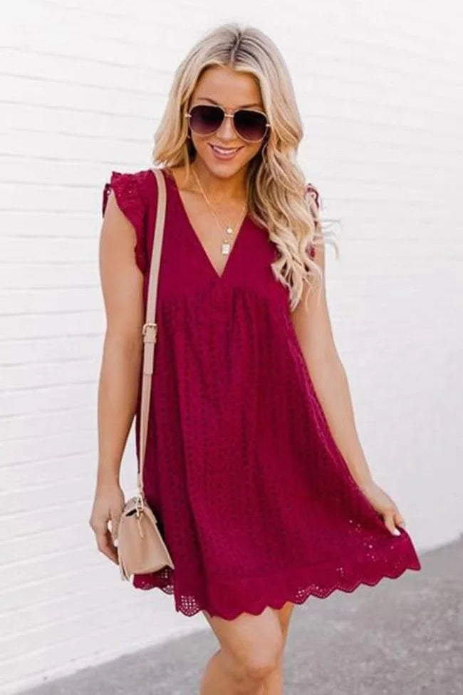 V-Neck Lace Romper | Last Day Sale!