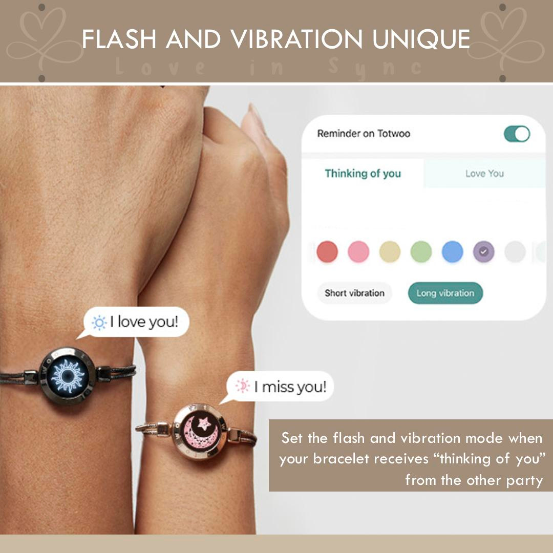 Smart Bracelet for Couples with Touch Light and Vibration (2 units) | FINAL DAY OF SALE!