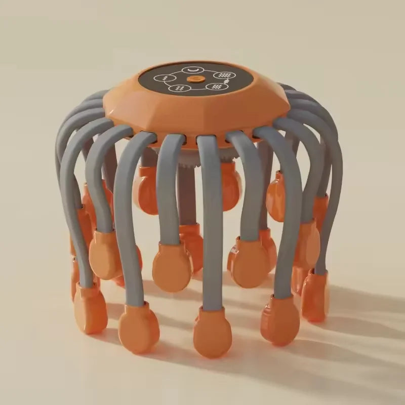 Azure Octopus Head Massager