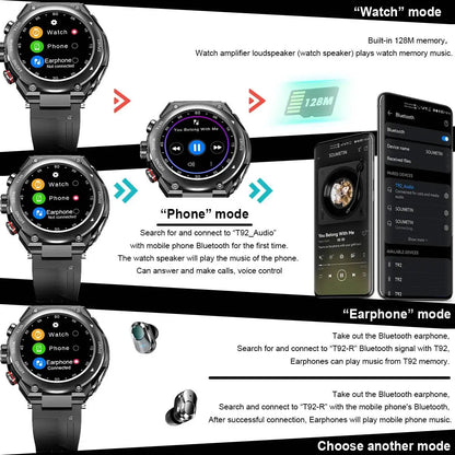 New T92 Pro Smartwatch with Earbuds - Bluetooth Headset | FINAL DAY OF SALE!