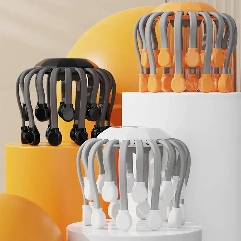 Azure Octopus Head Massager