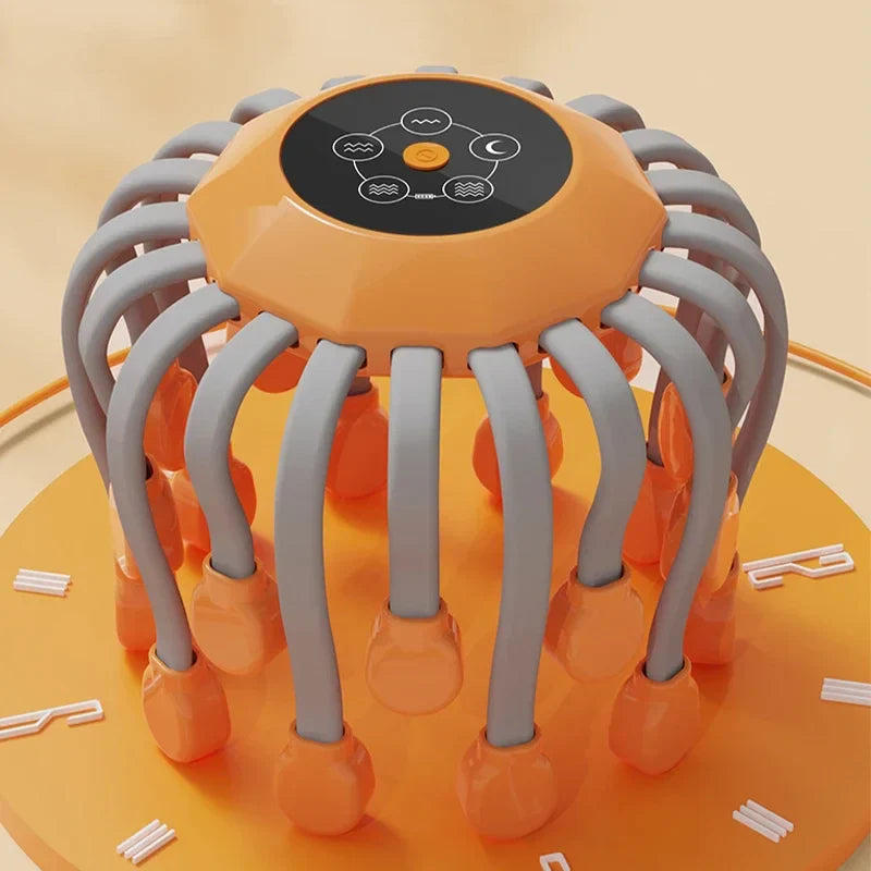 Azure Octopus Head Massager