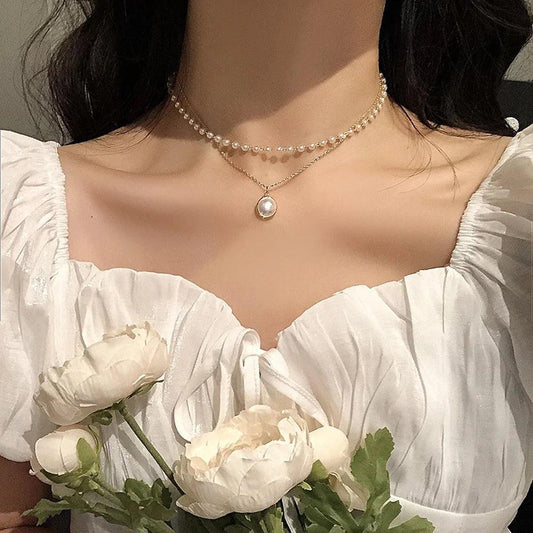 Parel Choker Ketting